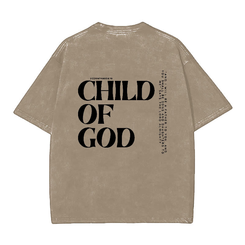Christianartworkshop Child of God Graphic T-Shirt - Brown - 5XL - image 6