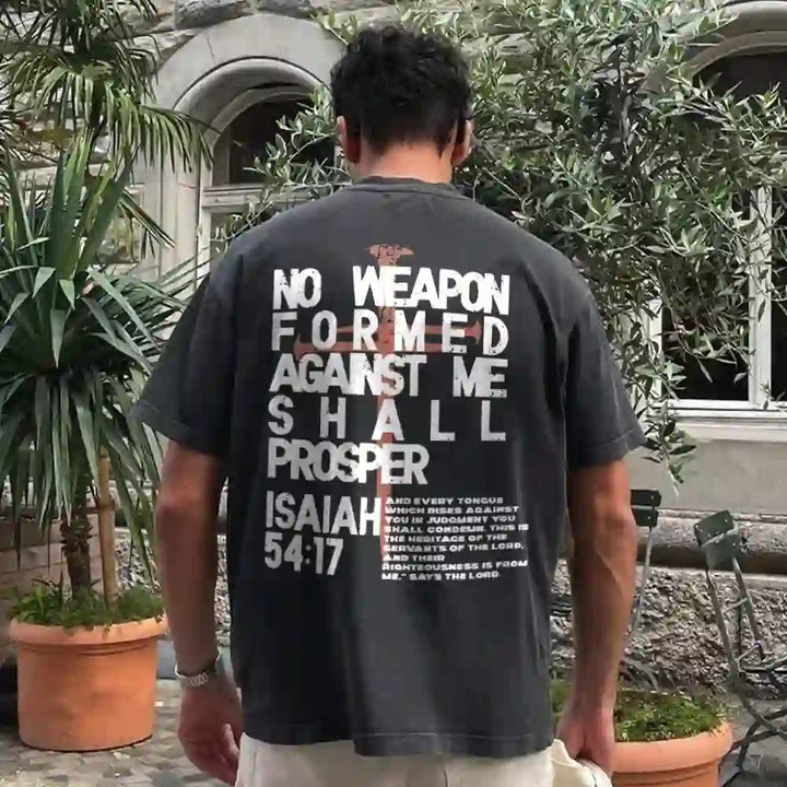 Christianartworkshop No Weapon Formed Against Me T-Shirt - image 2
