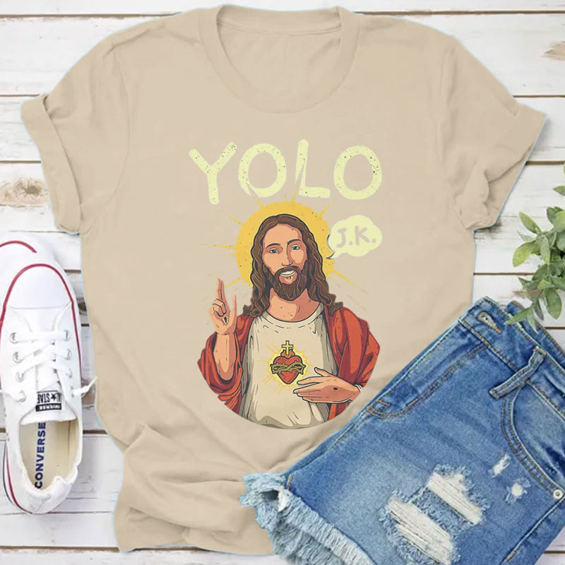 Christianartworkshop YOLO JK Christian Easter Shirt