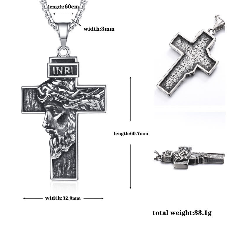 Christianartworkshop Jesus Crown of Thorns Icon Protection Necklace - Embodying the Sacrifice of Christ