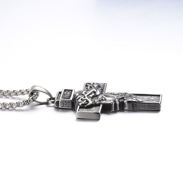 Christianartworkshop Jesus Crown of Thorns Icon Protection Necklace - Embodying the Sacrifice of Christ