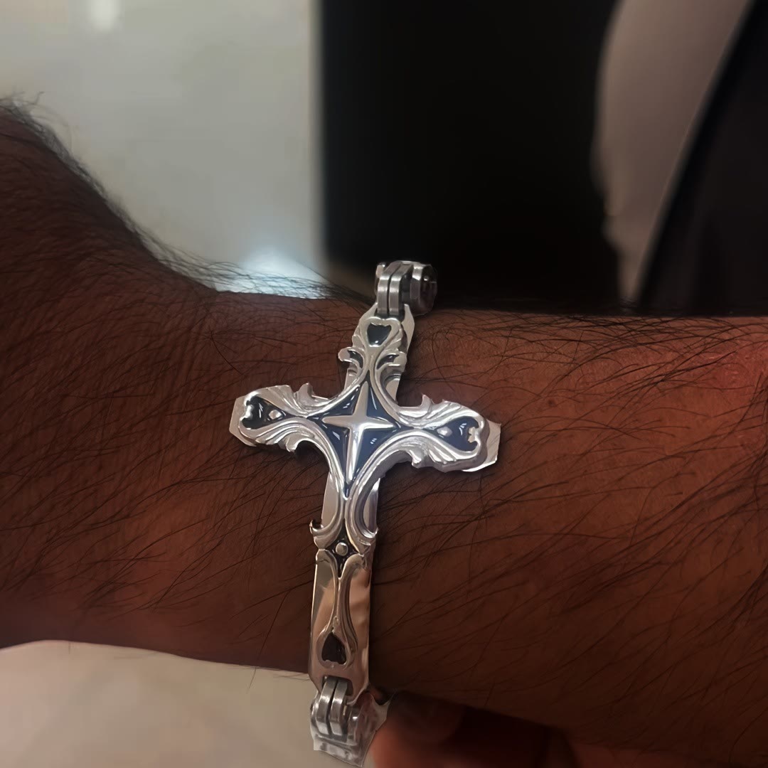 Christianartworkshop Iron & Faith Men's Bracelet: Strength and Redemption in Every Link - image 2