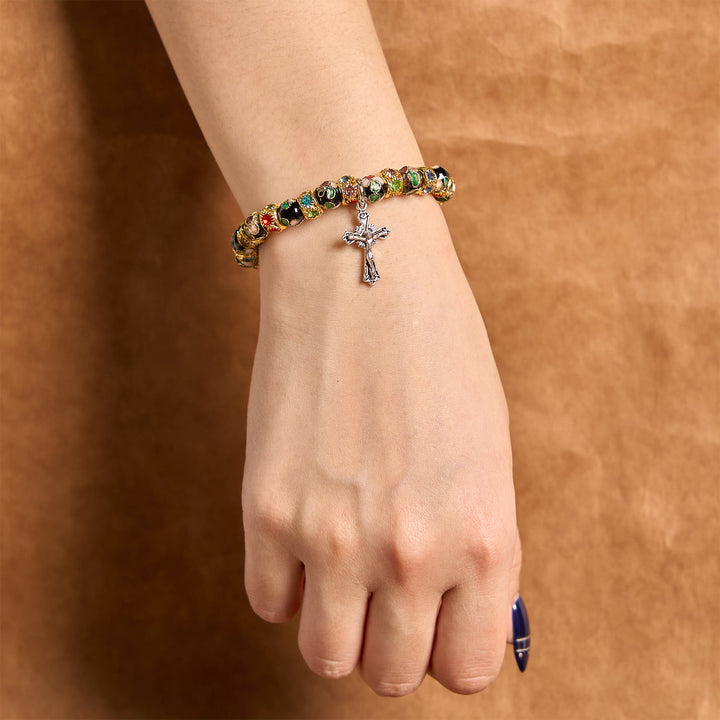 Christianartworkshop Handcrafted Cloisonné Beads Timeless Faith Bracelet: A Testament of Christ's Presence - image 16