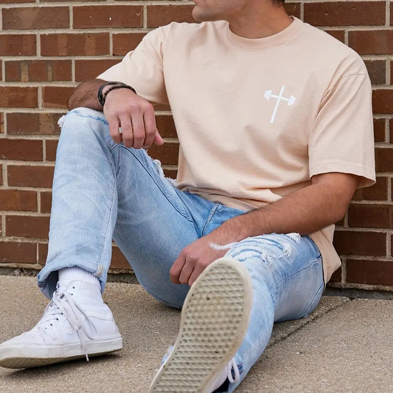 Christianartworkshop Floral Embellished Jesus is King Christian T-Shirt  - image 14