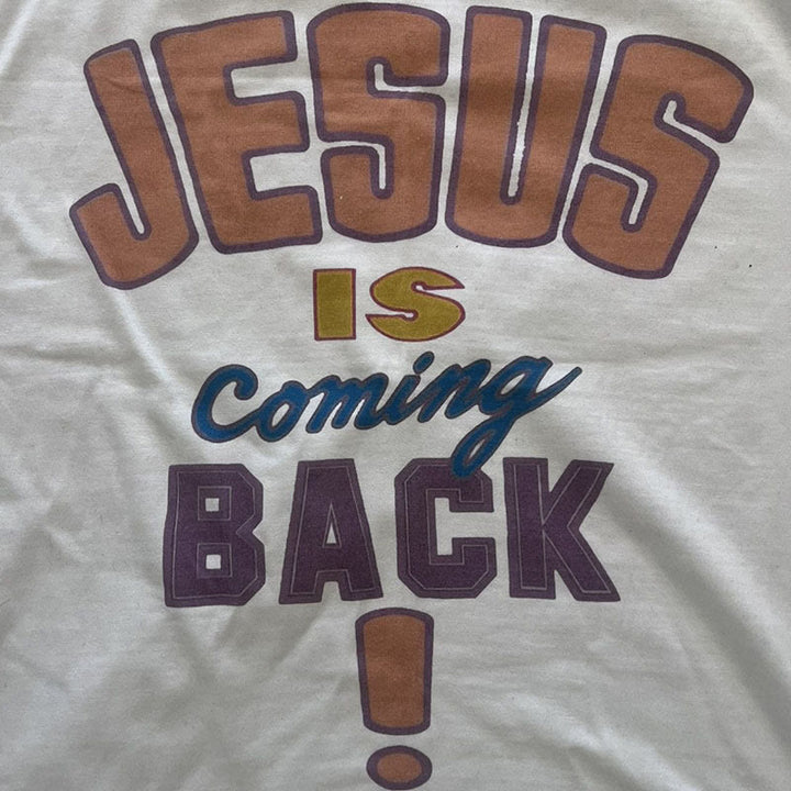 Christianartworkshop Jesus is Coming Back Bold Statement T-Shirt - image 2