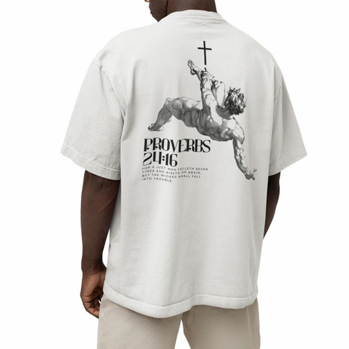 Christianartworkshop Proverbs 24:16' Christian T-Shirt - image 5
