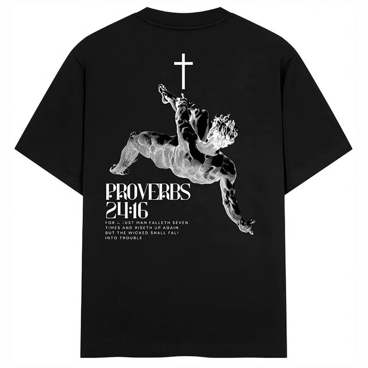 Christianartworkshop Proverbs 24:16' Christian T-Shirt - image 7