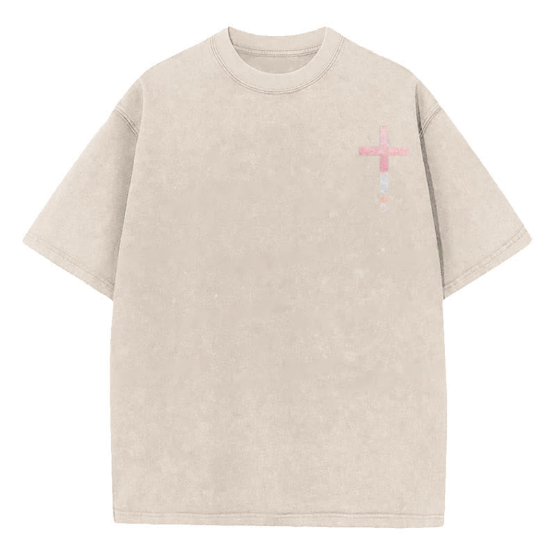 Christianartworkshop His Mercies Are New Double Sided Unisex Washed Christian T-Shirt - image 8