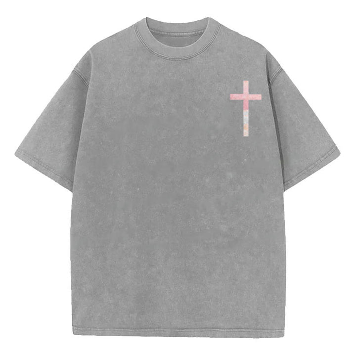 Christianartworkshop His Mercies Are New Double Sided Unisex Washed Christian T-Shirt - image 4