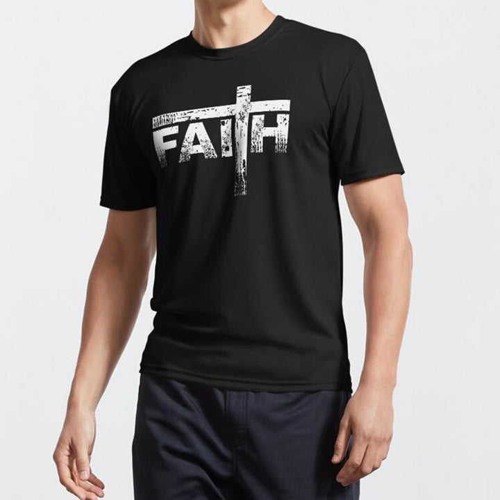 Christianartworkshop The Faith Cross T-Shirt - image 11