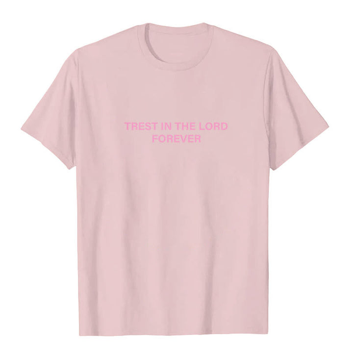 Christianartworkshop Trust In The Lord Forever T-Shirt - image 15