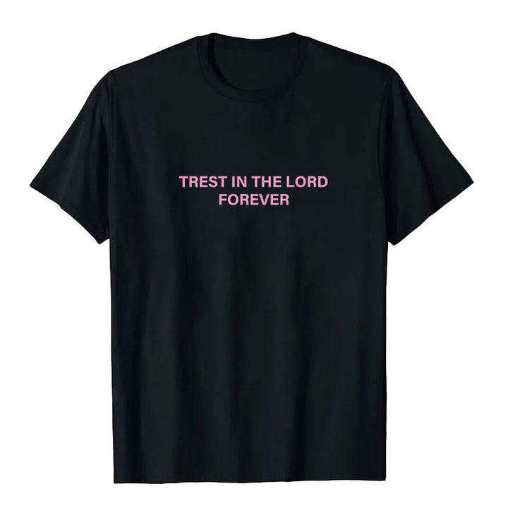 Christianartworkshop Trust In The Lord Forever T-Shirt - image 2