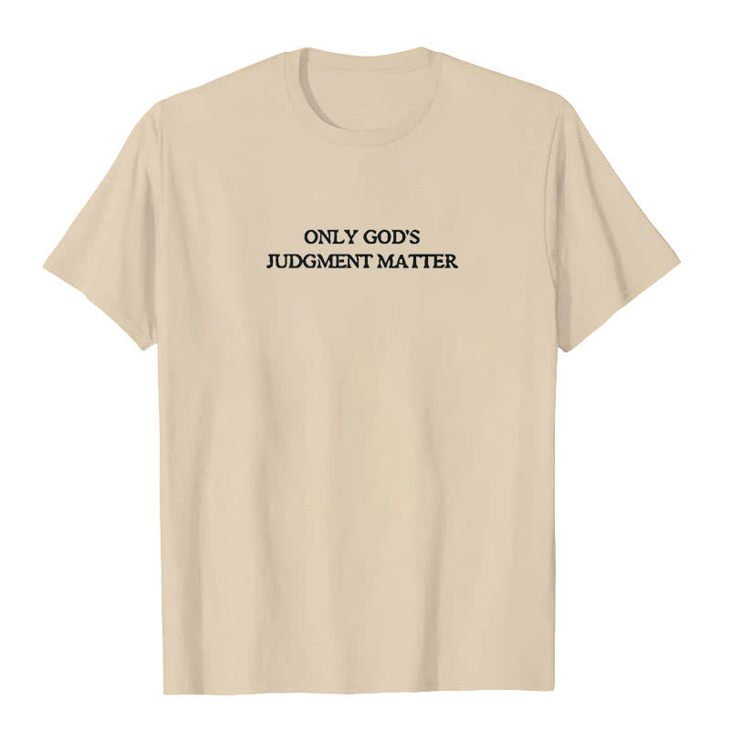 Christianartworkshop Only God's Judgment Matter Print Short Sleeve T-Shirt - image 9