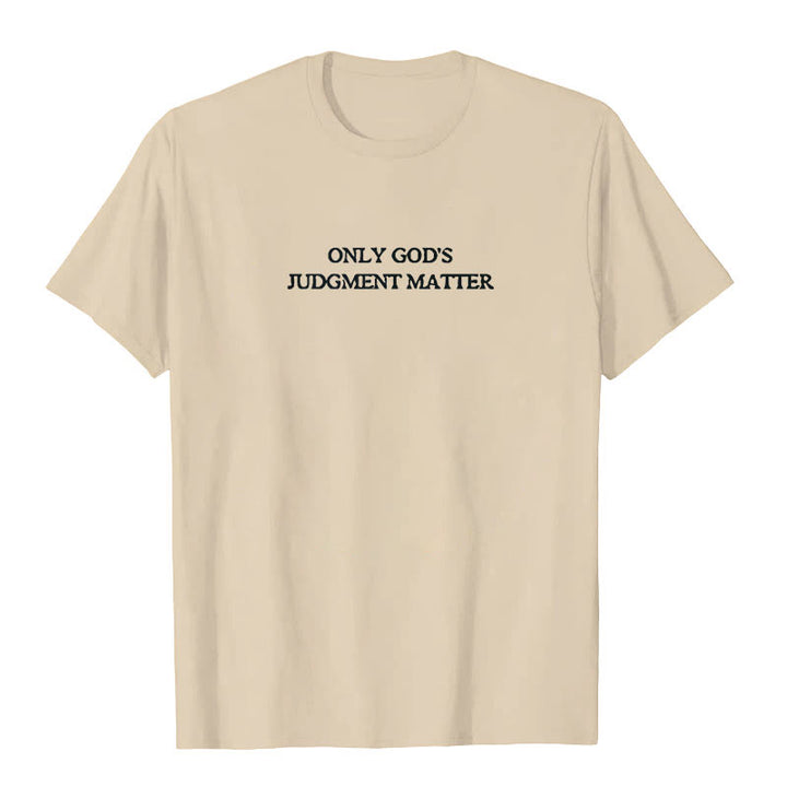 Christianartworkshop Only God's Judgment Matter Print Short Sleeve T-Shirt - image 9