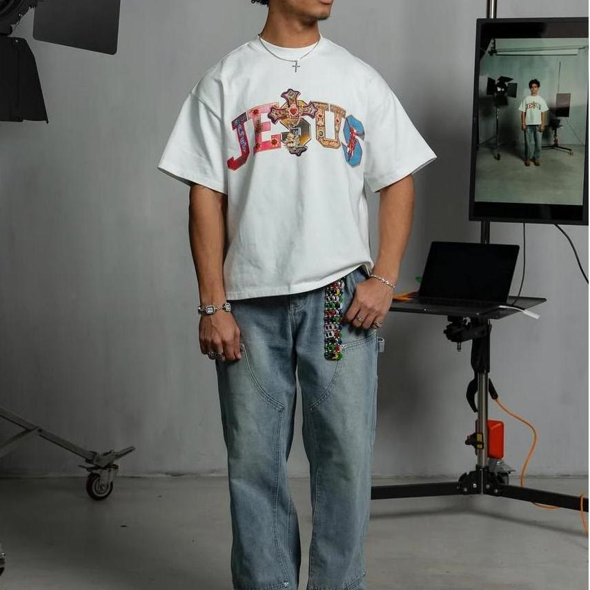 Christianartworkshop Retro Vintage Graphic Jesus T-Shirt - image 1