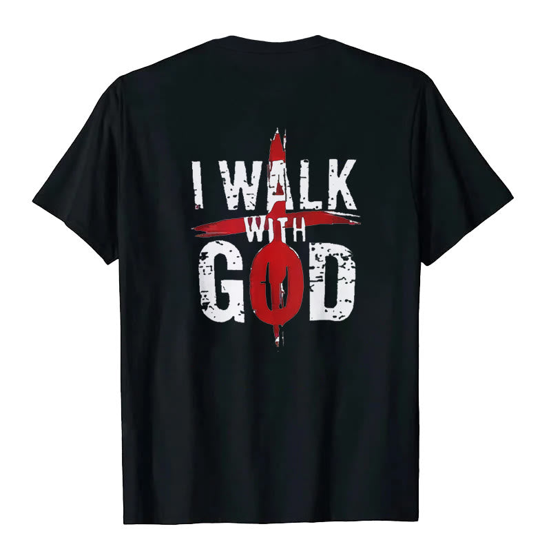 Christianartworkshop I'll Walk With God T-Shirt - image 4