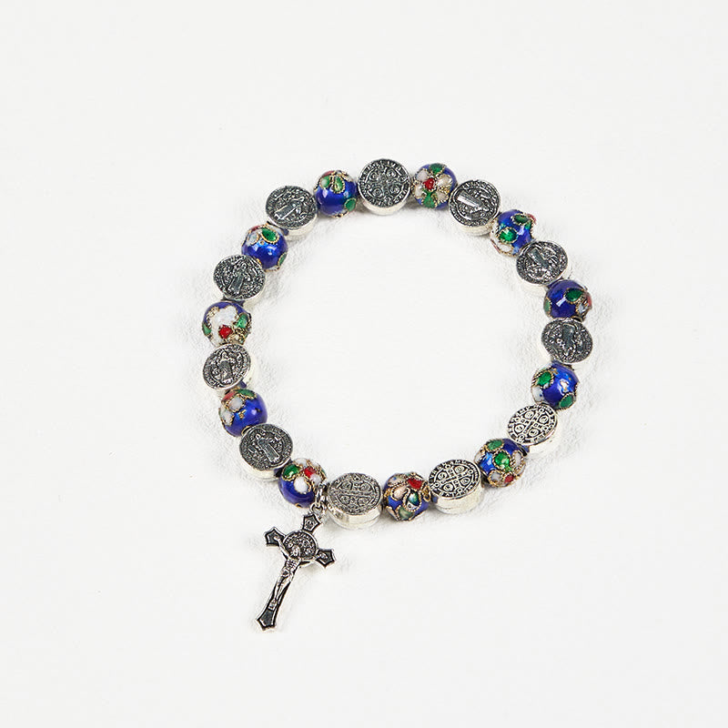 Christianartworkshop Handcrafted Blue Cloisonné Beads Divine Blessing Bracelet: A Symbol of Faith - image 7