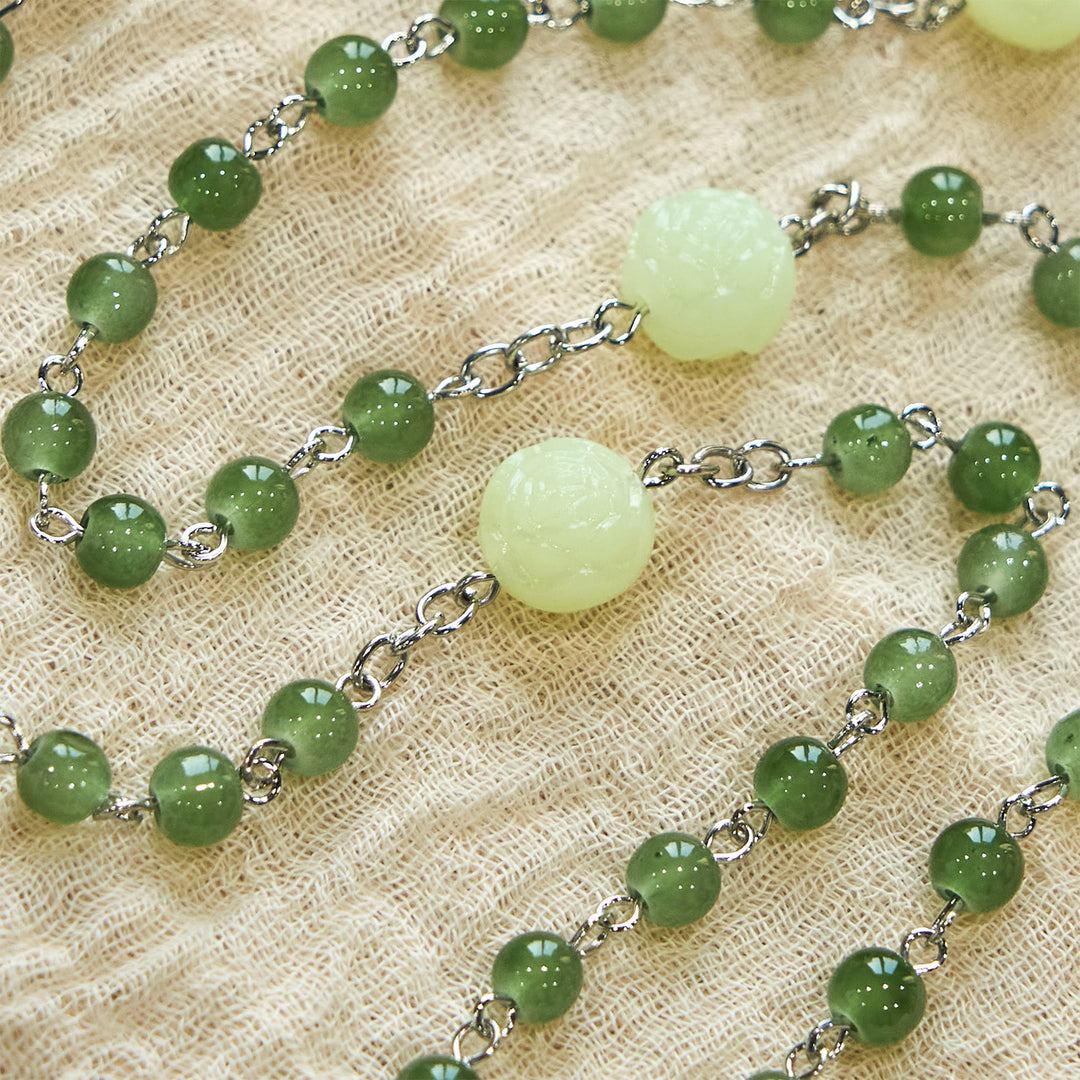 Christianartworkshop Glass & Luminous Rose Our Father Beads Glowing Faith Rosary: A Divine Companion - image 4