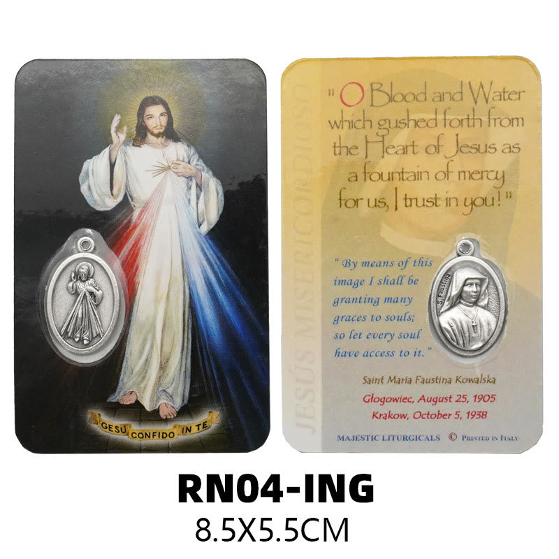 Christianartworkshop Our Lady & Jesus & angels Paper Card: A Symbol of Holy Spirit and Power - Style3 - image 3