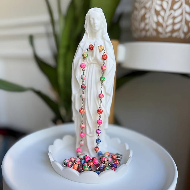 Christianartworkshop Our Lady Resin Rosary Holder: Supporting Holy Objects and Placing the Soul - image 2