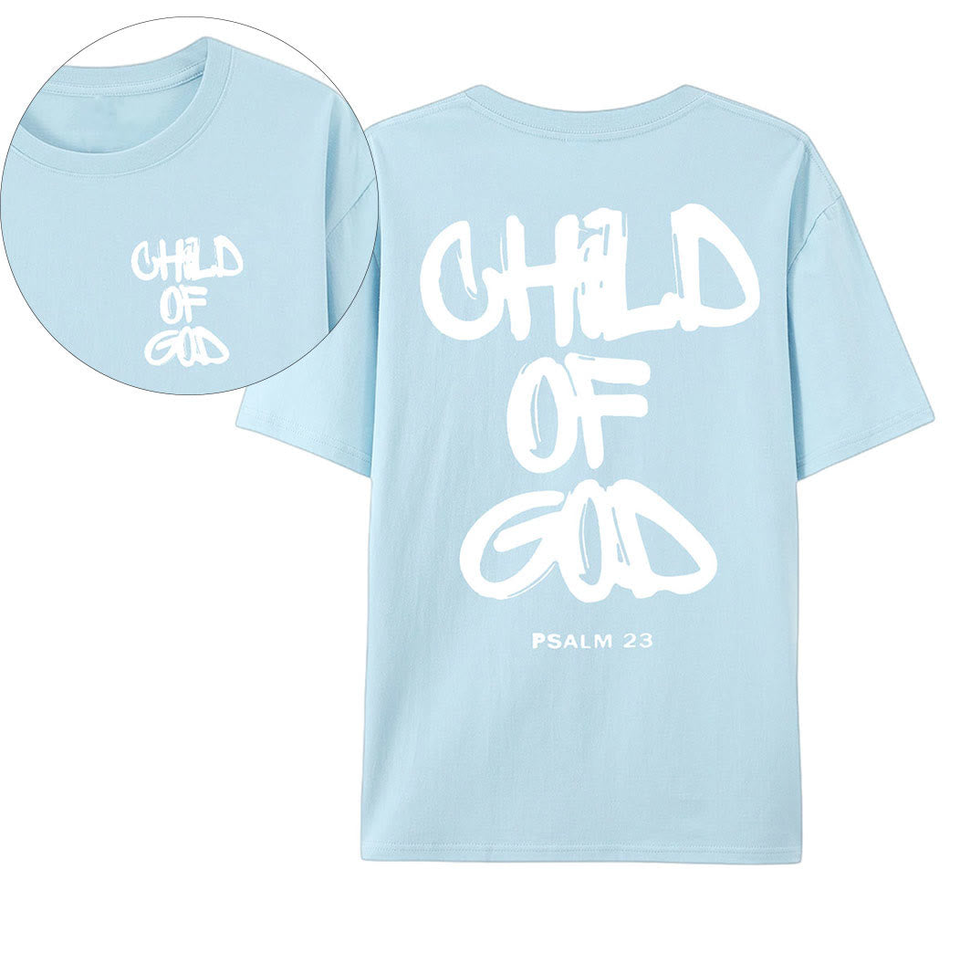 Christianartworkshop Child of God T-shirt - Blue - 2XL - image 14