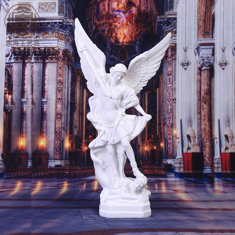 Christianartworkshop Archangel St. Michael Resin Desktop Ornament: A Symbol of Inspiring Devotion - image 1