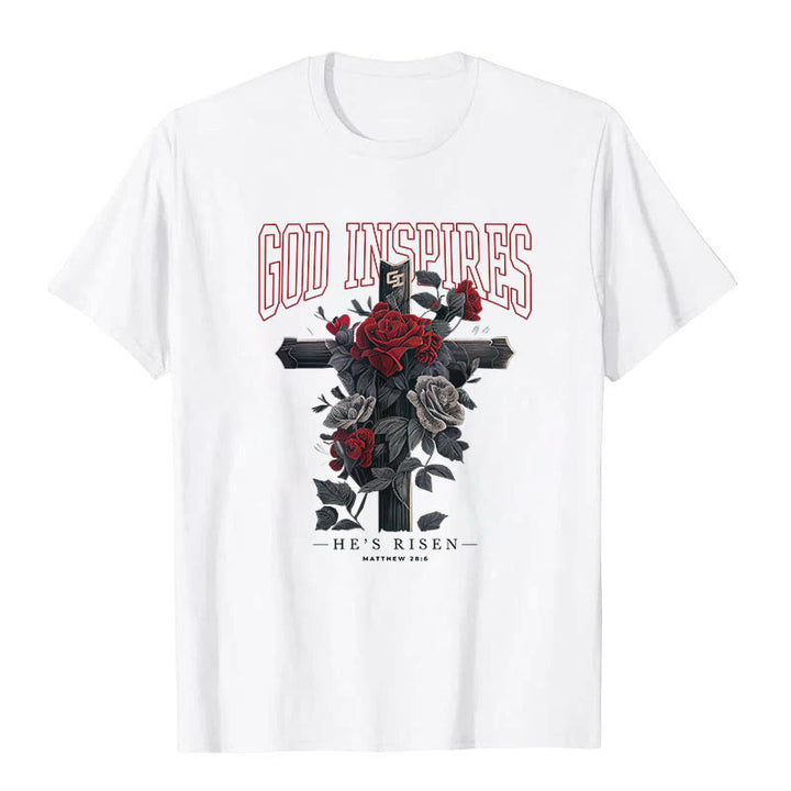 Christianartworkshop "GOD INSPIRES" T-shirt - White - 2XL - image 0