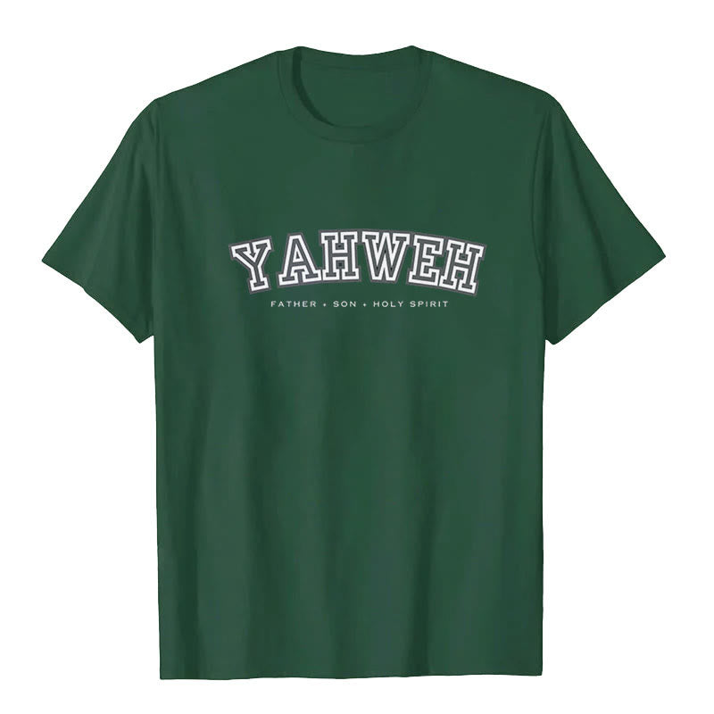 Christianartworkshop "YAHWEH" Short Sleeve T-shirt - Dark Green - 2XL - image 6