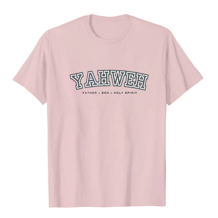 Christianartworkshop "YAHWEH" Short Sleeve T-shirt - Pink - 2XL - image 4