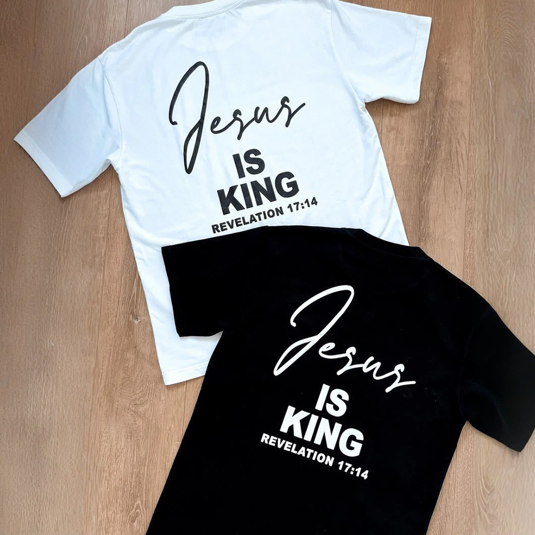 Christianartworkshop "Jesus IS KING" T-shirt - image 3