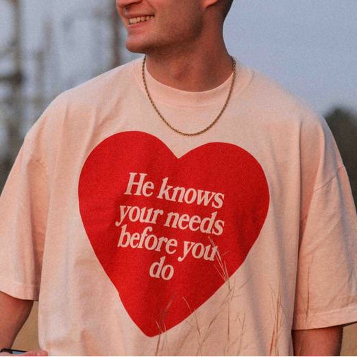 Christianartworkshop "He knows your needs before you do" T-shirt - image 9
