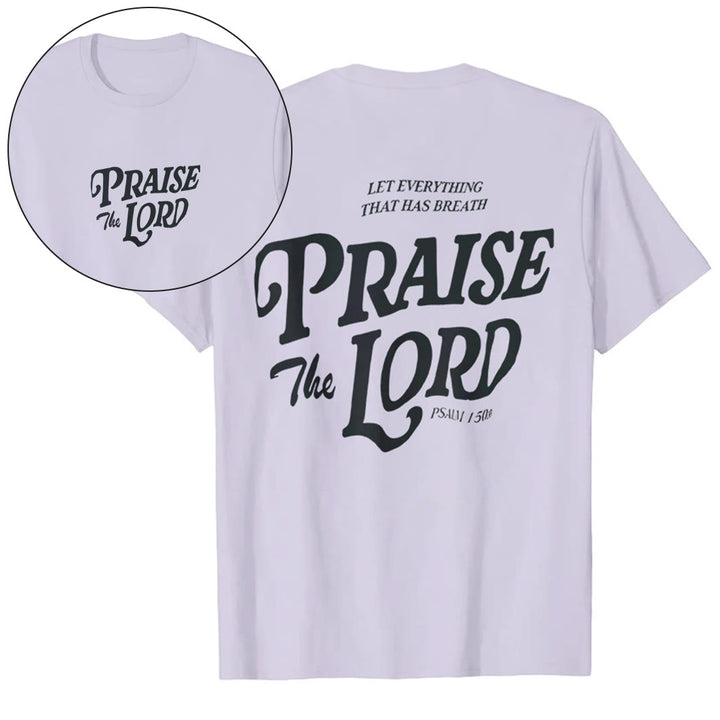 Christianartworkshop "Praise The Lord" T-shirt - Purple - 2XL - image 21