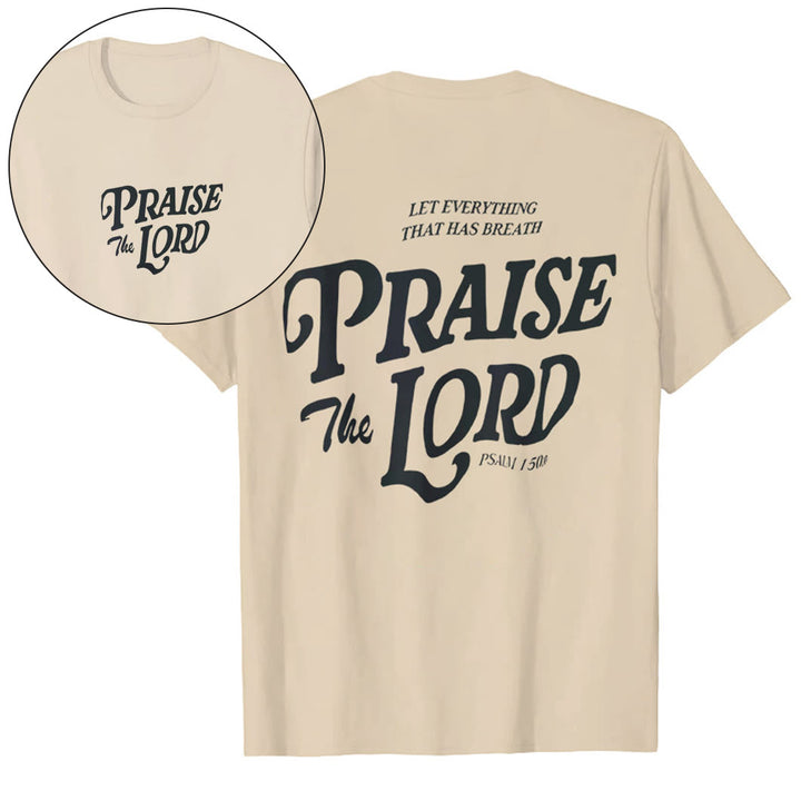 Christianartworkshop "Praise The Lord" T-shirt - Beige - 2XL - image 6