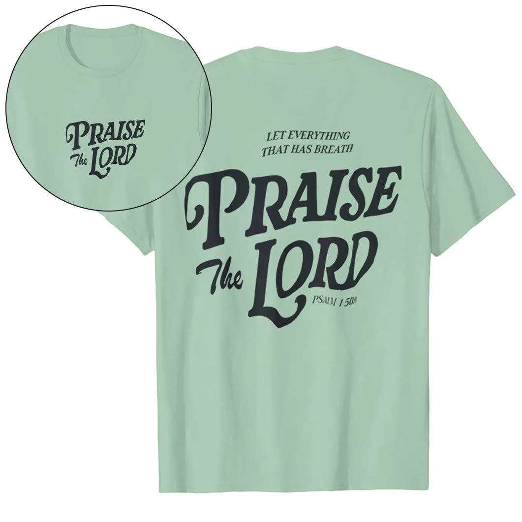 Christianartworkshop "Praise The Lord" T-shirt - Light Green - 2XL - image 15