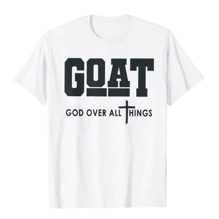 Christianartworkshop "GOD OVER ALL THINGS" T-shirt - White - 2XL - image 0