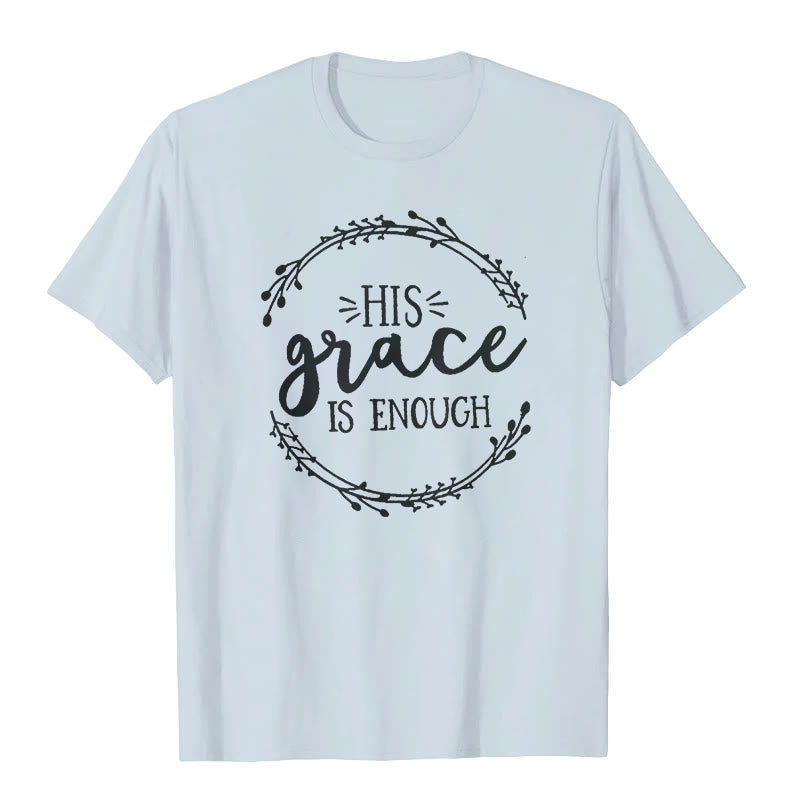 Christianartworkshop "HIS grace IS ENOUGH" T-shirt - Blue - 2XL - image 3