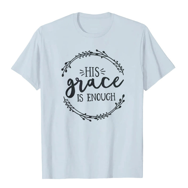 Christianartworkshop "HIS grace IS ENOUGH" T-shirt - Blue - 2XL - image 3
