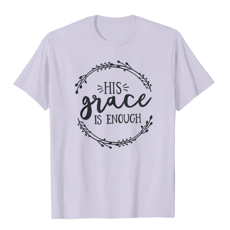 Christianartworkshop "HIS grace IS ENOUGH" T-shirt - Purple - 2XL - image 7