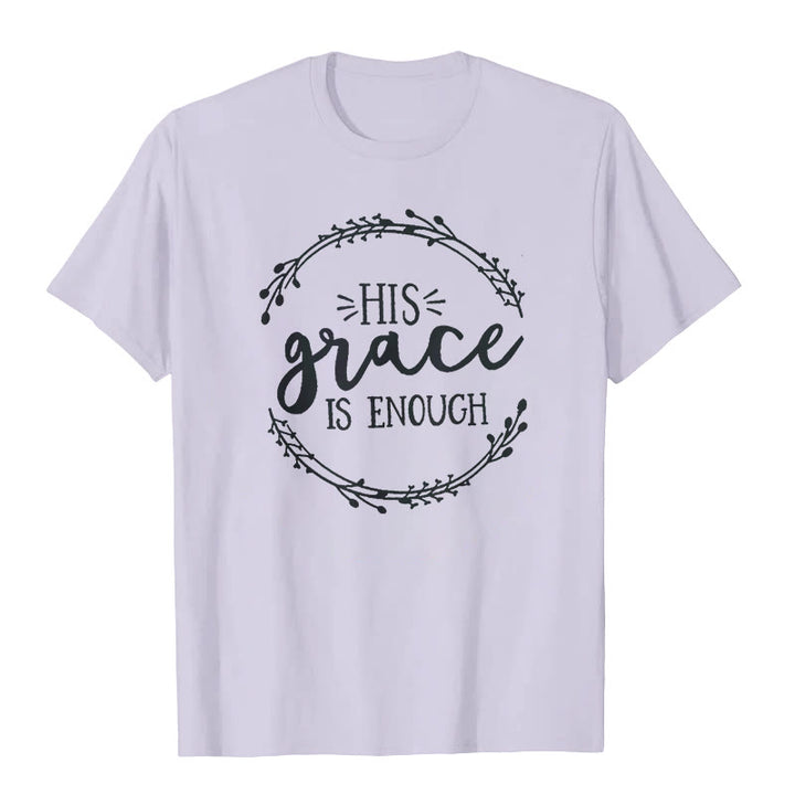 Christianartworkshop "HIS grace IS ENOUGH" T-shirt - Purple - 2XL - image 7