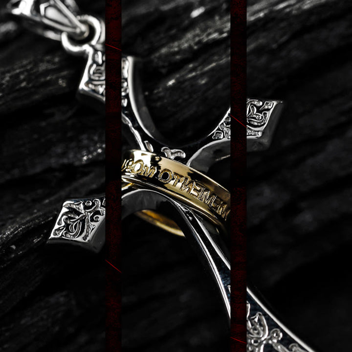 Christianartworkshop 925 Sterling Silver Modern & Minimalist Crucifix Necklace: A Symbol of Dark Talisman - image 5