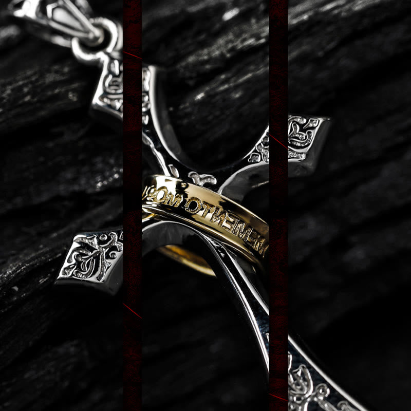 Christianartworkshop 925 Sterling Silver Modern & Minimalist Crucifix Necklace: A Symbol of Dark Talisman - image 5