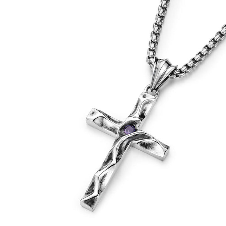 Christianartworkshop 925 Sterling Silver 2colors Zircon Cross Necklace: A Symbol of Elegance and Divine Grace - image 5
