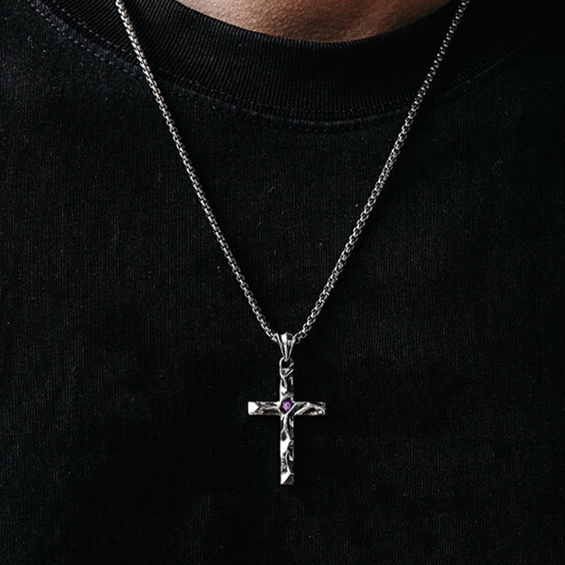 Christianartworkshop 925 Sterling Silver 2colors Zircon Cross Necklace: A Symbol of Elegance and Divine Grace - image 3