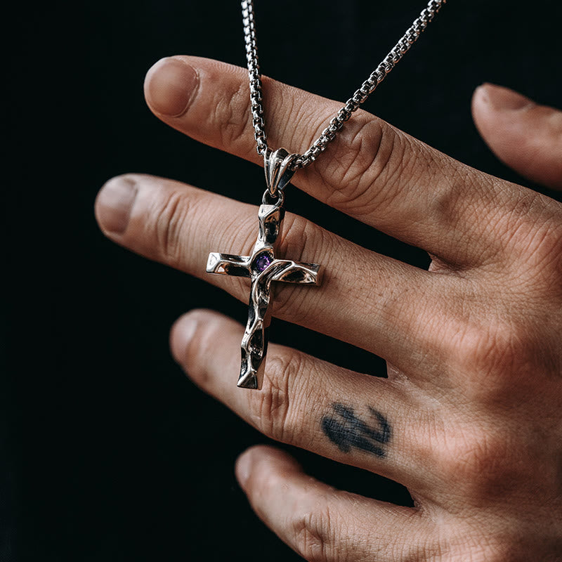 Christianartworkshop 925 Sterling Silver 2colors Zircon Cross Necklace: A Symbol of Elegance and Divine Grace - image 7