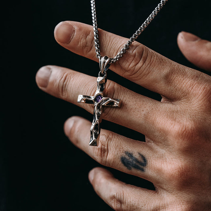Christianartworkshop 925 Sterling Silver 2colors Zircon Cross Necklace: A Symbol of Elegance and Divine Grace - image 7