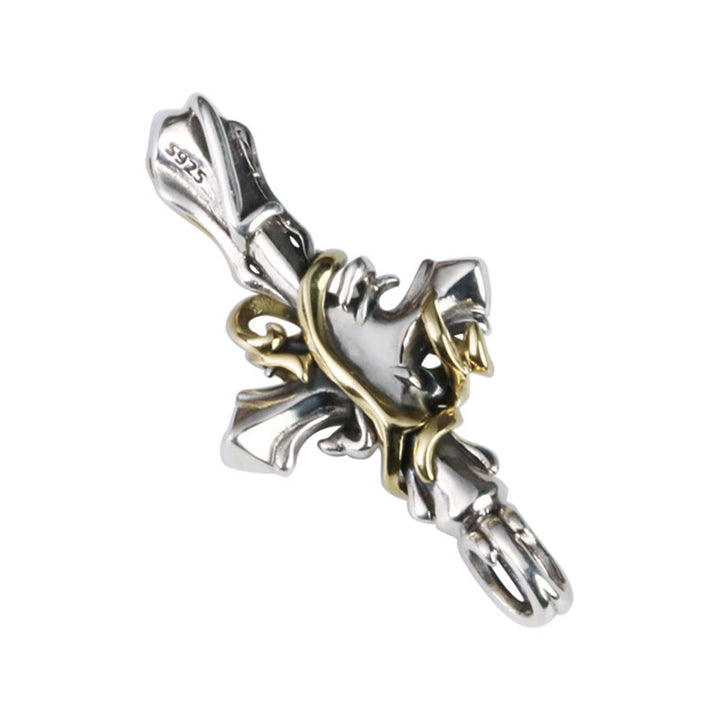 Christianartworkshop 925 Sterling Silver 2styles Vine Crucifix Necklace: Unleashing Your Dark Personality - image 6