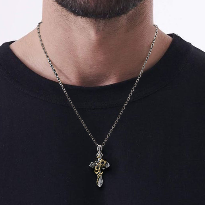 Christianartworkshop 925 Sterling Silver 2styles Vine Crucifix Necklace: Unleashing Your Dark Personality - image 4