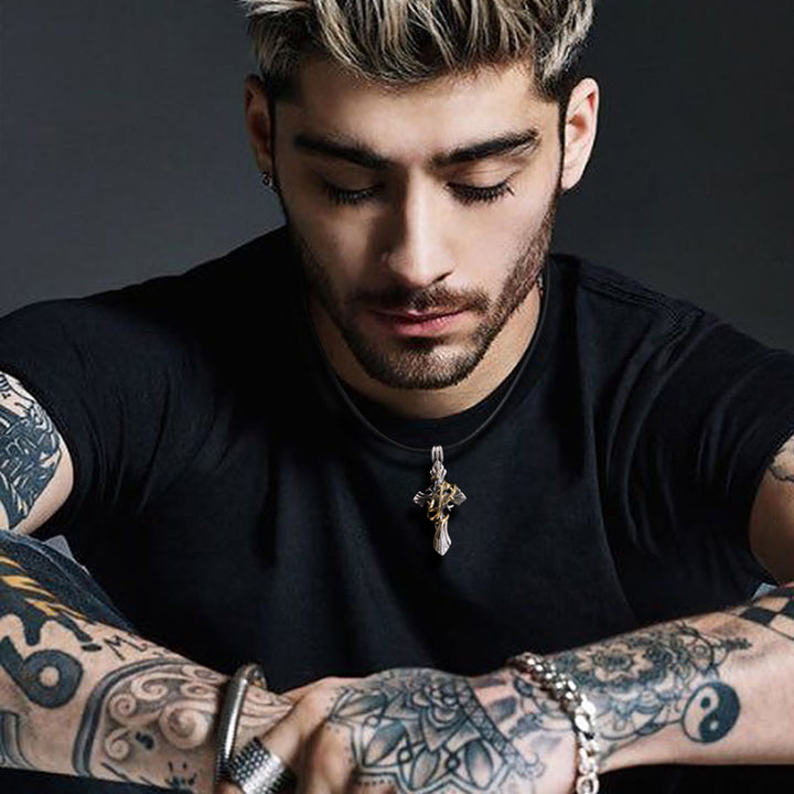 Christianartworkshop 925 Sterling Silver 2styles Vine Crucifix Necklace: Unleashing Your Dark Personality - image 2