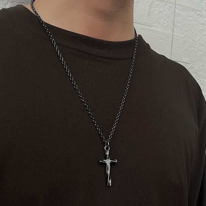 Christianartworkshop 999 Sterling Silver Cross Necklace: A Touch of Elegant Edge - image 2