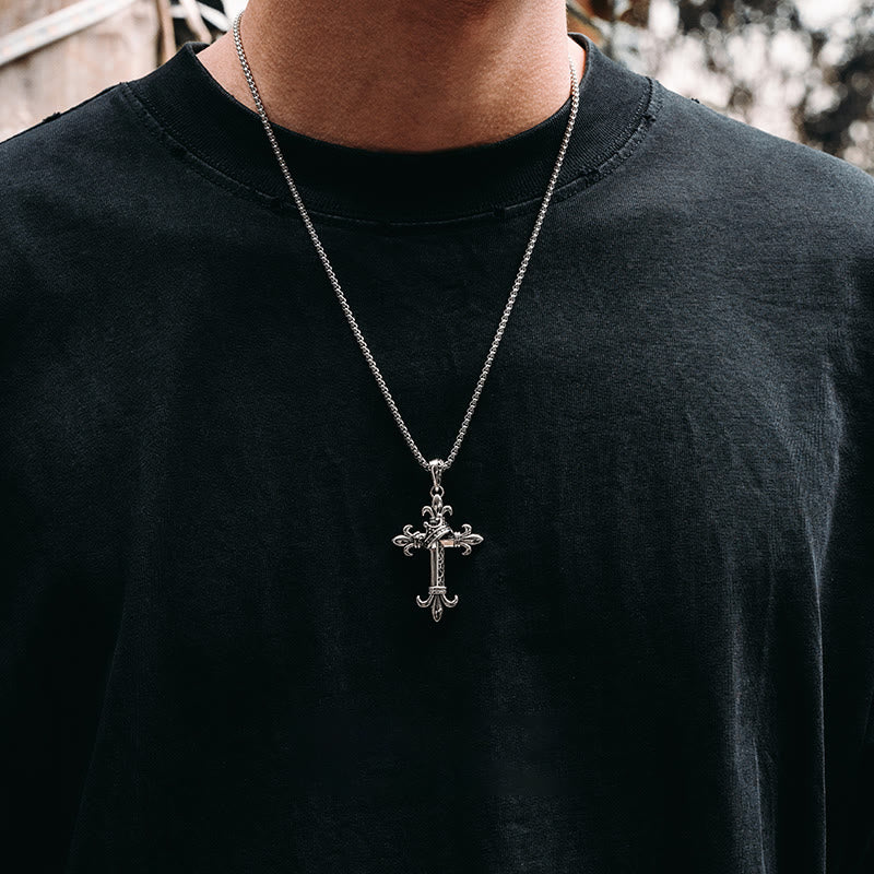Christianartworkshop 925 Sterling Silver Modern & Minimalist Crucifix Necklace: A Symbol of Holy and Pure - image 3